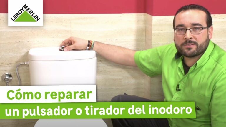 Como solucionar el problema de un boton de descarga atascado en la cisterna de aseo